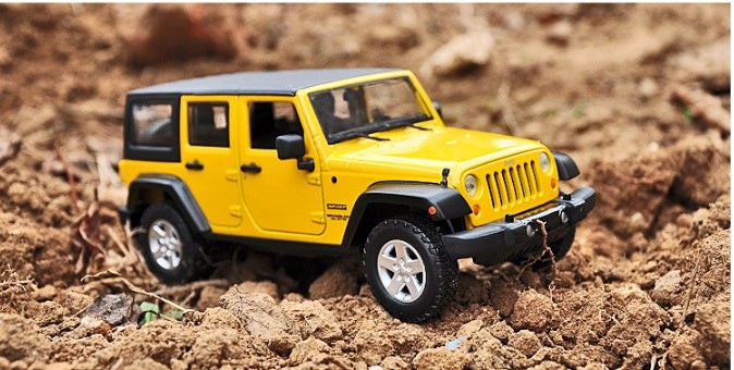 "Meichi Four-Door Off-Road Vehicle Model - 1:24 Scale Jeep Simulation Car | Zinc Alloy, ABS Plastic & Rubber | Fully Functional with Opening Doors & Steering Wheel Linkage | Ideal for Gifts, Home Décor, Collectibles, and Children's Toys"