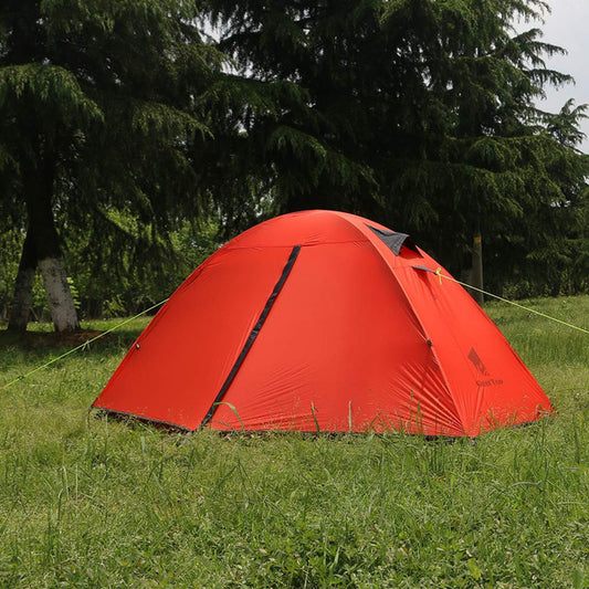 "Polyester Outdoor Double Tent for Couples – Durable Aluminum Pole Frame, 210x140cm, Lightweight 2.59kg, Ideal for Camping and Picnics, Easy Setup Required, Perfect for a Comfortable Outdoor Adventure"