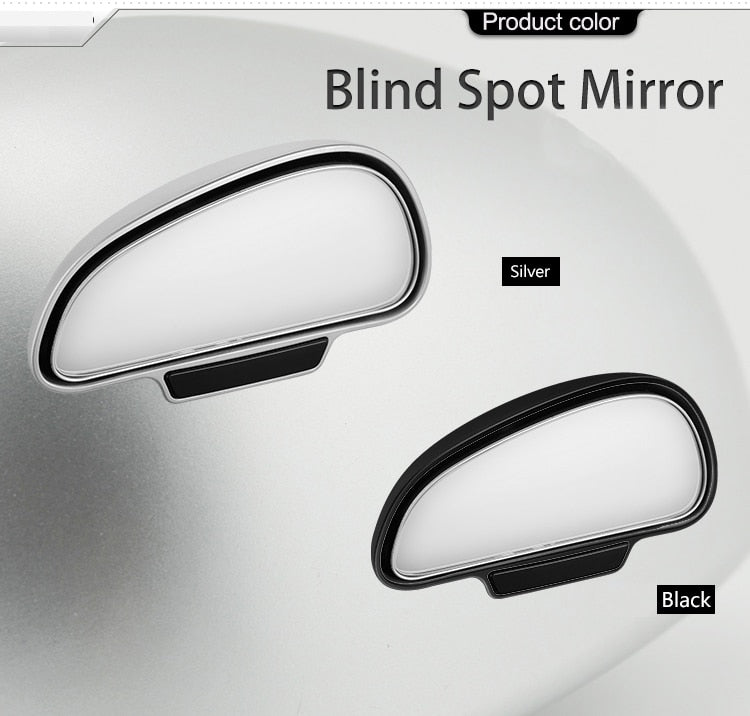 "Universal Adjustable Blind Spot Mirrors: Enhance Your Driving Safety with High Definition Glass and Wide Angle Design for Optimal Side Visibility, Perfect for Auxiliary Parking and Reducing Dangerous Blind Spots"