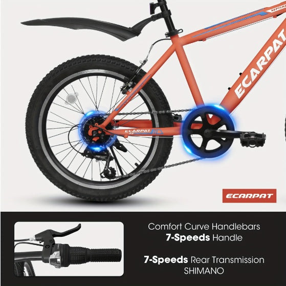 "20-inch bike offers a perfect combination of durability, safety, and style, designed for young riders looking to explore and enjoy the outdoors with confidence and comfort"