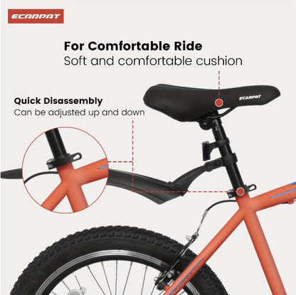 "20-inch bike offers a perfect combination of durability, safety, and style, designed for young riders looking to explore and enjoy the outdoors with confidence and comfort"