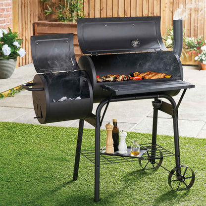 "Outdoor American Charcoal Barbecue Grill for Courtyard – Premium Household BBQ, Durable Design, Perfect for Grilling and Outdoor Cooking, Ideal for Family Gatherings and Backyard Parties"