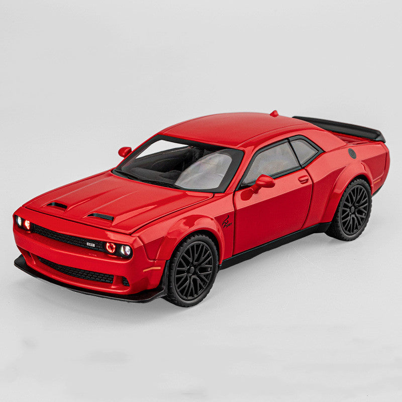 "High-Detail Alloy Sports Car Model Toy for Teenagers (7-14 Years) – Sleek Black, Red, and Gray Design, Durable Alloy Construction, Perfect for Display and Play, Comes in Color Box Packaging"