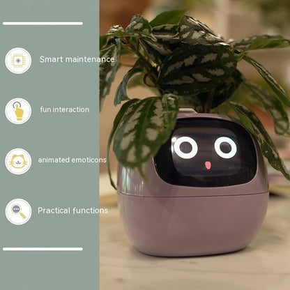 "Smart Planter with 49+ Expressions: AI-Powered Plant Care with 7 Smart Sensors – Make Growing Plants Easy, Fun, and Interactive"