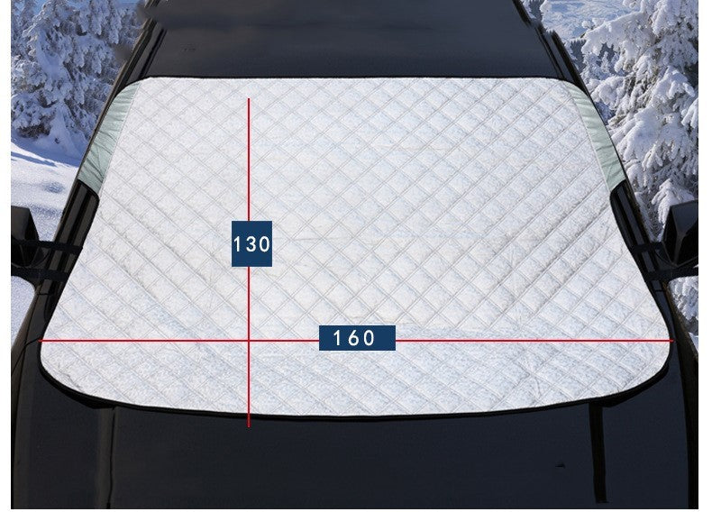 "Durable Silver Coating Windshield Visor Cover – Ultimate All-Weather Protection for Your Car! Anti-Snow, Anti-UV, Sunshade Window Shield for Outdoor Use – Keep Your Vehicle Cool and Protected Year-Round!"