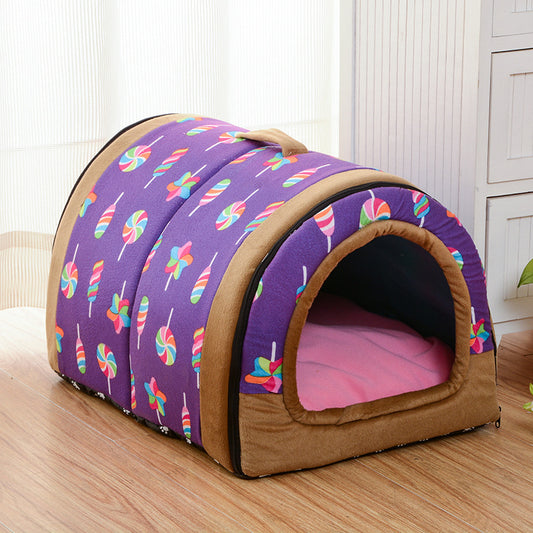 "Cozy Retreat: The Ultimate Tunnel Pet House for Your Furry Friends – Stylish, Durable, and Perfect for Cats and Dogs to Explore, Relax, and Enjoy Their Own Private Space in Your Home!"