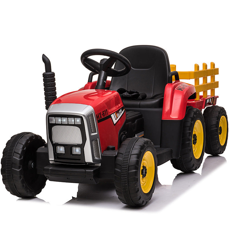 "Children's Electric Tractor Car for Boys and Girls - Four-Wheel Ride-On Toy Car for Babies and Toddlers, Safe and Fun Ride with Seats for Kids and Adults, Perfect for Outdoor Play and Adventures"