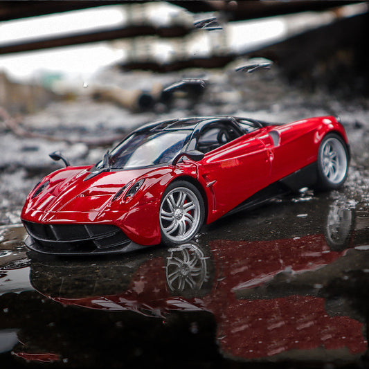 "1:24 Scale Pagani Huayra Sports Car Alloy Diecast Model - High-Quality Metal Toy Vehicle for Car Enthusiasts, Perfect for Collection or as a Kids' Gift, Realistic Simulation Design, B20 Edition"