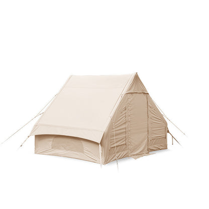 "Quicksand Gold Cotton Inflatable Tent – 3-4 Person Capacity, Waterproof, Windproof, Coldproof Design for Ultimate Comfort and Protection on Outdoor Adventures, Perfect for Camping, Hiking, and All-Weather Exploration"