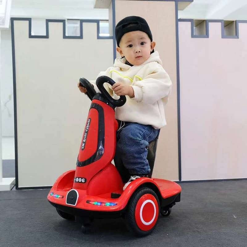 "Children's Electric Transfer Car with Remote Control - Sit-in Dual-Drive Balance Motorcycle, Drifting, Rotating Four-Wheeler with Charging Feature - Perfect Remote-Controlled Ride for Kids"