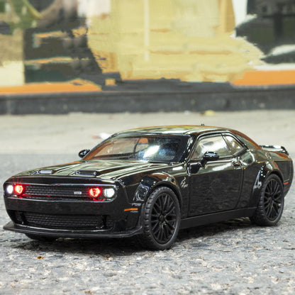 "High-Detail Alloy Sports Car Model Toy for Teenagers (7-14 Years) – Sleek Black, Red, and Gray Design, Durable Alloy Construction, Perfect for Display and Play, Comes in Color Box Packaging"