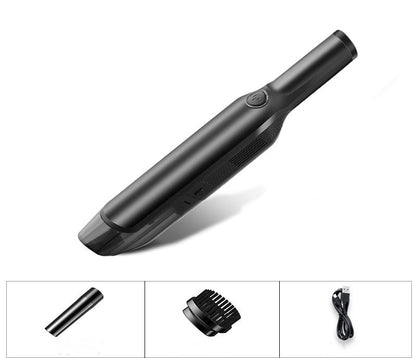 "Mini Wireless Handheld Vacuum Cleaner - 7.4V, Dual-Use for Car & Home, 5000pa Suction, 2-Speed, 2000mAh Battery, 40W/50W Power, 30 Min Runtime, 0.2L Dust Cup"