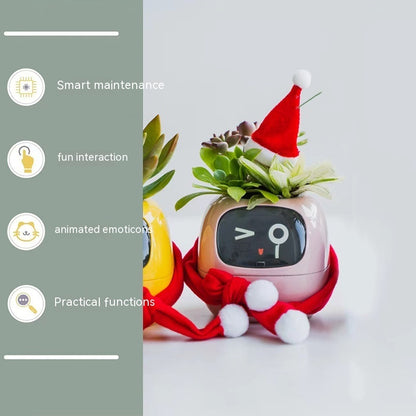 "Smart Planter with 49+ Expressions: AI-Powered Plant Care with 7 Smart Sensors – Make Growing Plants Easy, Fun, and Interactive"