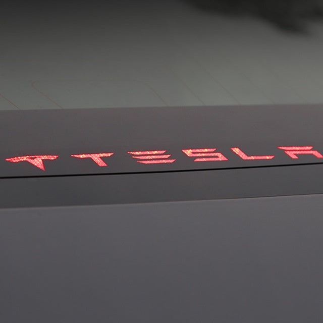 "Stylish Acrylic High Brake Light Stickers for Tesla Model 3: Customizable Car Decoration Accessories for Enhanced Exterior Design and Personal Touch!"