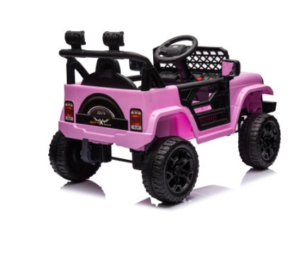 "12V Ride-On Truck for Kids with Remote Control, 3 Speeds, Bluetooth Music, LED Lights, Spring Suspension, and Electric Powered Wheels – Perfect for Outdoor Adventure and Fun Playtime"