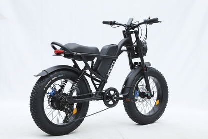 "20inch Powerful 750W E-bike with 48V 15.6Ah Battery, 45KM Top Speed, 40KM Range, 20-Inch Fat Tires, LCD Display, and 8-Hour Charging Time – Perfect for Urban Adventures"