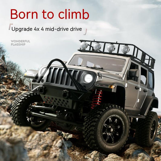 "Wrangler Jeep 4WD Remote Control Off-Road Vehicle Toy – Full-Scale Climbing Four-Wheel Drive RC Car for Adventure Enthusiasts, High Performance, Durable Design, and Ultimate Terrain Exploration Fun!"