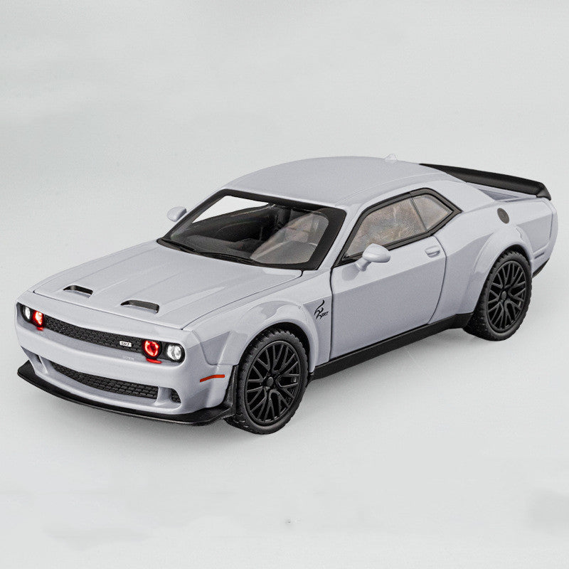 "High-Detail Alloy Sports Car Model Toy for Teenagers (7-14 Years) – Sleek Black, Red, and Gray Design, Durable Alloy Construction, Perfect for Display and Play, Comes in Color Box Packaging"