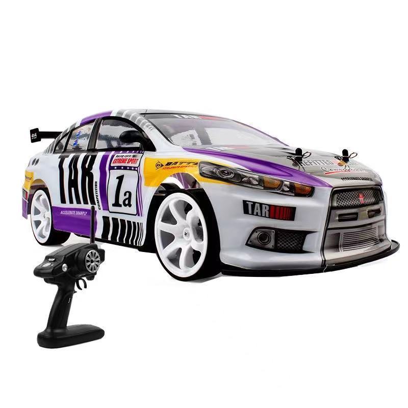 "High-Speed 1/10 All-Wheel-Drive RC Racing Car – 70 km/h, Off-Road 4WD Drift, Double Battery, One-Click Acceleration – Ultimate Remote-Control Toy for Boys"