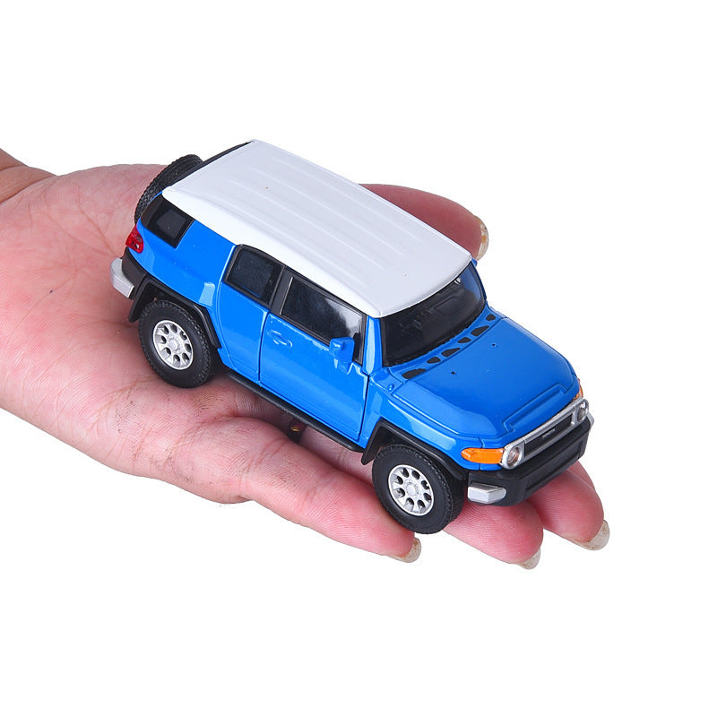 "Toyota FJ Cruiser Alloy Model Car Toy – Highly Detailed Off-Road Vehicle with Opening Doors, Sound & Light Features, Pull-Back Action, and Realistic Simulation for Collectors and Toy Enthusiasts"