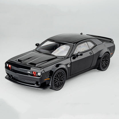 "High-Detail Alloy Sports Car Model Toy for Teenagers (7-14 Years) – Sleek Black, Red, and Gray Design, Durable Alloy Construction, Perfect for Display and Play, Comes in Color Box Packaging"