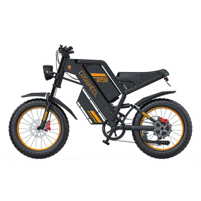 "Powerful 2000W Electric Motor Mountain Bike with 20-Inch Fat Tires, 48V 25AH Removable Battery, and Off-Road Capabilities - High-Performance Electric Dirt Bike Motorcycle for Ultimate Outdoor Adventures"