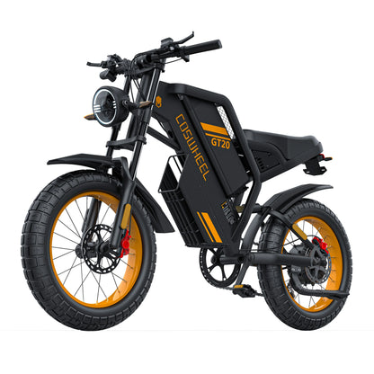 "Powerful 2000W Electric Motor Mountain Bike with 20-Inch Fat Tires, 48V 25AH Removable Battery, and Off-Road Capabilities - High-Performance Electric Dirt Bike Motorcycle for Ultimate Outdoor Adventures"