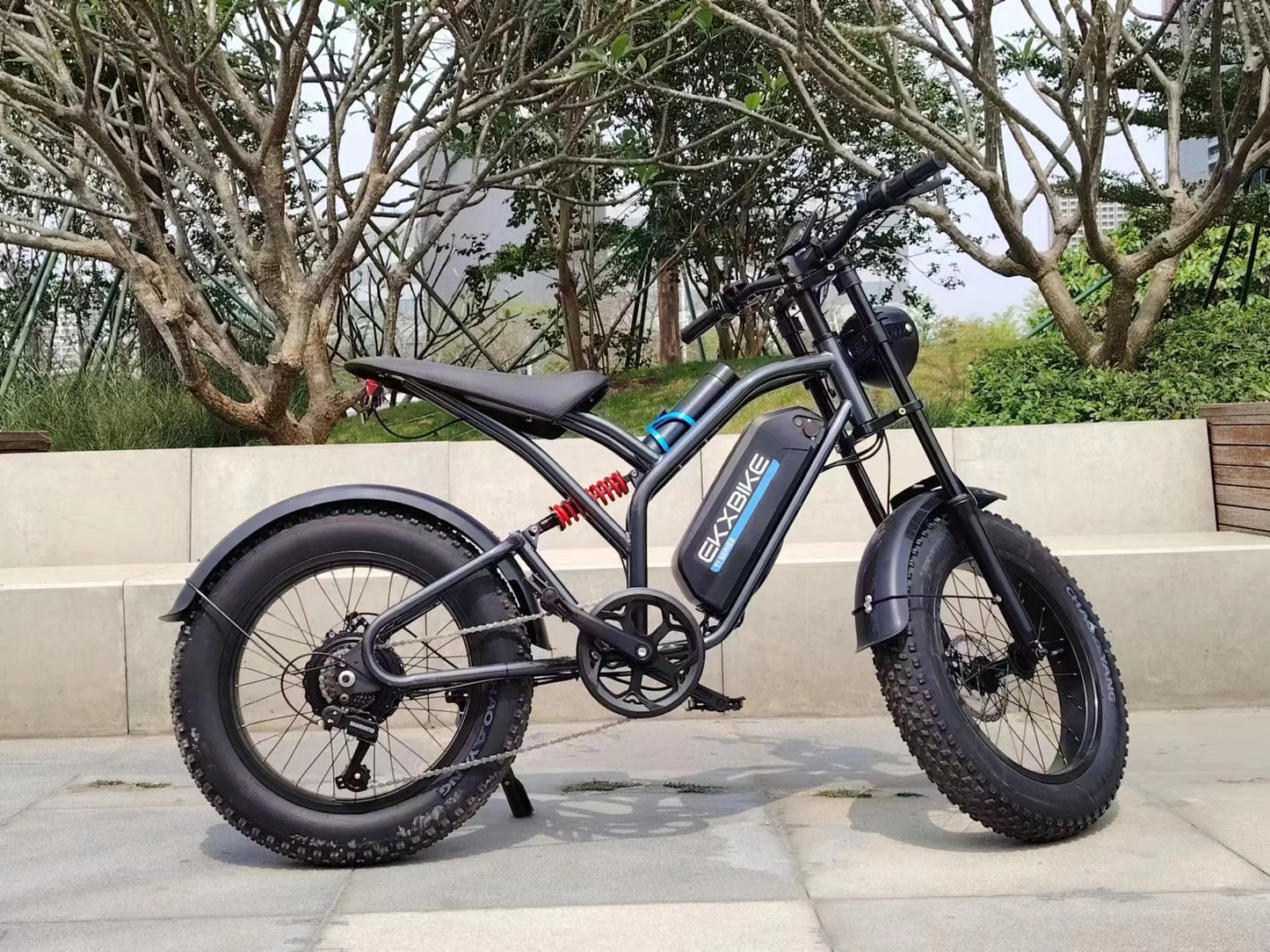 "EKX T1 Electric Bicycle 20*4.0 Fat Tires, 1000W Motor, 48V 20AH Lithium Battery, Waterproof Design, and Powerful Road and Mountain E-Bike for Adults – Ultimate All-Terrain Electric Bike for Adventure and Commuting"