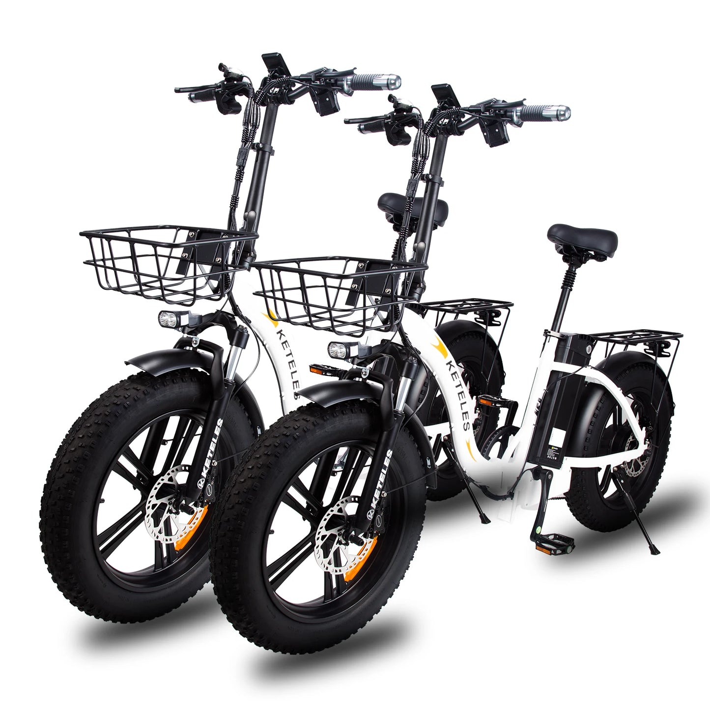 "KF9 KETELES Mini 7-Speed Electric Folding Bicycle for Women - 1000W Single Motor, 17.5Ah Battery, Compact and Stylish Ebike for Commuting, Travel, and Outdoor Adventures"