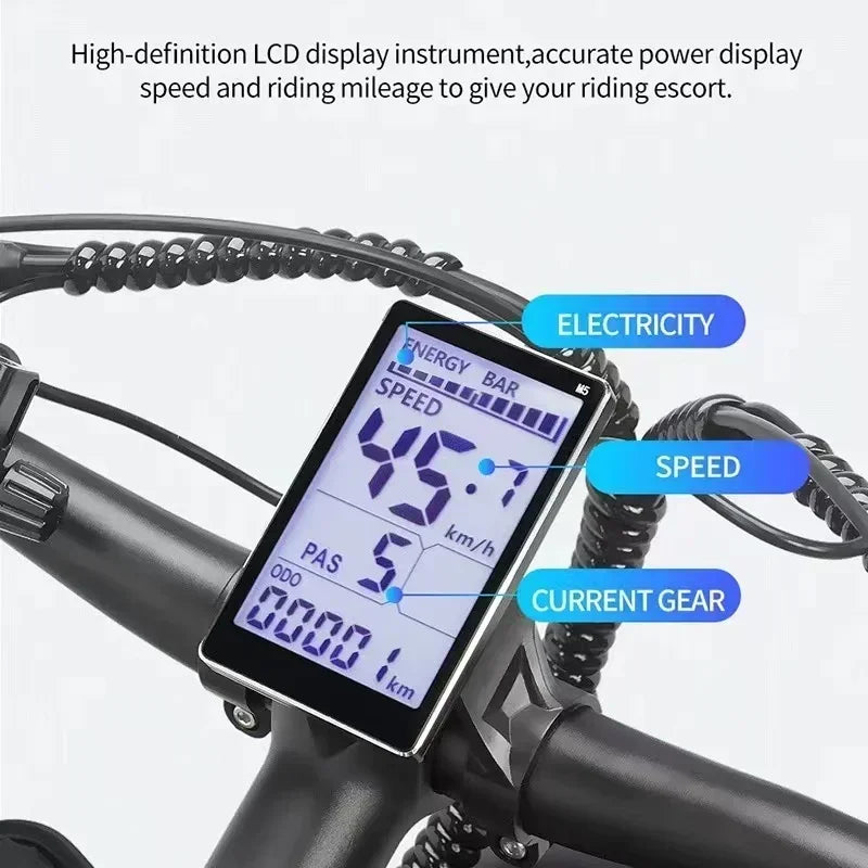 "Electric Bicycle H26 PRO E-Bike Folding 1500W Motor, 23AH Battery, 26x4 Inch Fat Tires, Hydraulic Brakes, Mountain & Snow Terrain Ready – Powerful, Durable, and Versatile Fat Tire E-Bike for Adventurers"