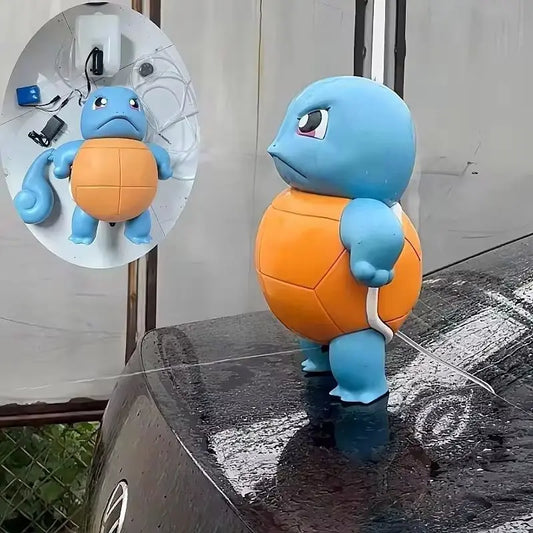 "Hot toys Anime Pokémon 2024 Squirtle: Water-Spraying Turtle Car Accessory – Adorable and Proud Model Toy, Perfect Gift for Pokémon Fans and Anime Collectors!"