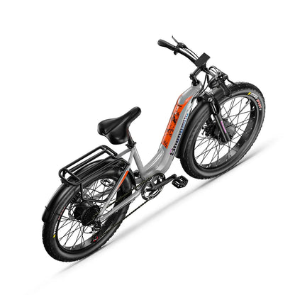 "Shengmilo MX06 Pro Electric Fat Bike – 2000W Brushless Motor, 26" Wheels, 48V 17.5Ah Battery, 31-60 km Range, Luxury Aluminum Alloy Frame, Dual Seat, Max Speed 50 km/h – Powerful, Efficient E-Bike for Adventure"