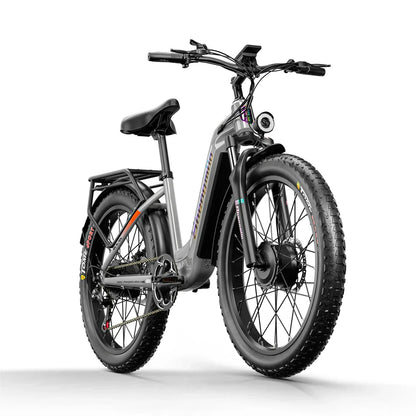 "Shengmilo MX06 Pro Electric Fat Bike – 2000W Brushless Motor, 26" Wheels, 48V 17.5Ah Battery, 31-60 km Range, Luxury Aluminum Alloy Frame, Dual Seat, Max Speed 50 km/h – Powerful, Efficient E-Bike for Adventure"