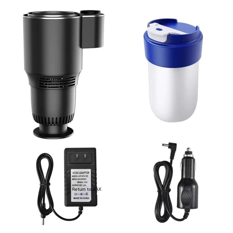 "2-in-1 12V Car Heating and Cooling Mug: Fast Beverage Temperature Control for Coffee, Cans, and Drinks – Auto Drink Warmer & Cooler for Hot and Cold Beverages on the Go"