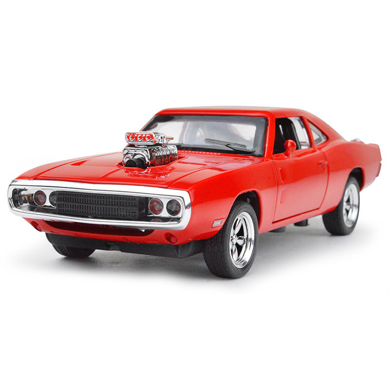 "Dodge War Horse Alloy Toy Car Model for Kids - Flashing Lights, Sound Effects, and Warrior Design - Available in White, Red, Blue, and Black - 1764.5cm, Perfect for Play and Collection"