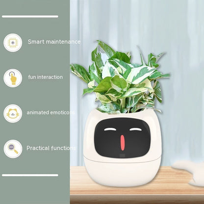 "Smart Planter with 49+ Expressions: AI-Powered Plant Care with 7 Smart Sensors – Make Growing Plants Easy, Fun, and Interactive"