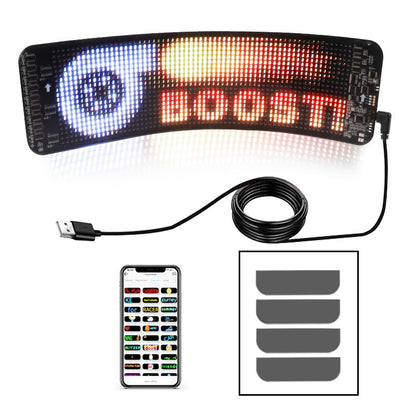 "Programmable Car LED Sign - Ultra-Thin Full-Colour Advertising Screen for Cars | Custom Text, Pattern, and Animation Display | Ideal for car or events"