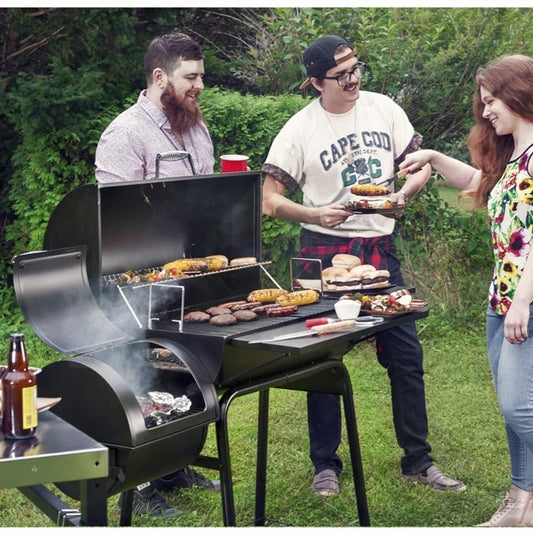 "Outdoor American Charcoal Barbecue Grill for Courtyard – Premium Household BBQ, Durable Design, Perfect for Grilling and Outdoor Cooking, Ideal for Family Gatherings and Backyard Parties"