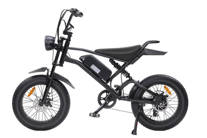 "V2 E-bike 1000W Motor, 48V 15Ah Battery, 20-Inch Fat Tires, 45-50KM Max Speed, Shimano 7-Speed, Dual Suspension, LCD Display, 40-120KM Range - Powerful and Versatile Electric Bike for Urban and Off-Road Adventures"