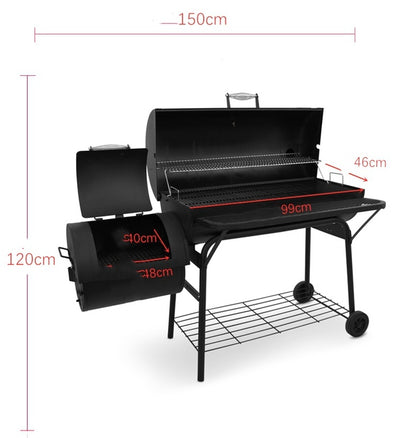 "Outdoor American Charcoal Barbecue Grill for Courtyard – Premium Household BBQ, Durable Design, Perfect for Grilling and Outdoor Cooking, Ideal for Family Gatherings and Backyard Parties"