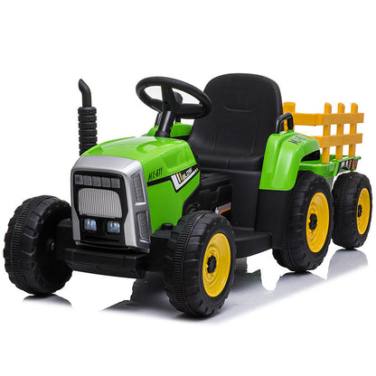 "Children's Electric Tractor Car for Boys and Girls - Four-Wheel Ride-On Toy Car for Babies and Toddlers, Safe and Fun Ride with Seats for Kids and Adults, Perfect for Outdoor Play and Adventures"