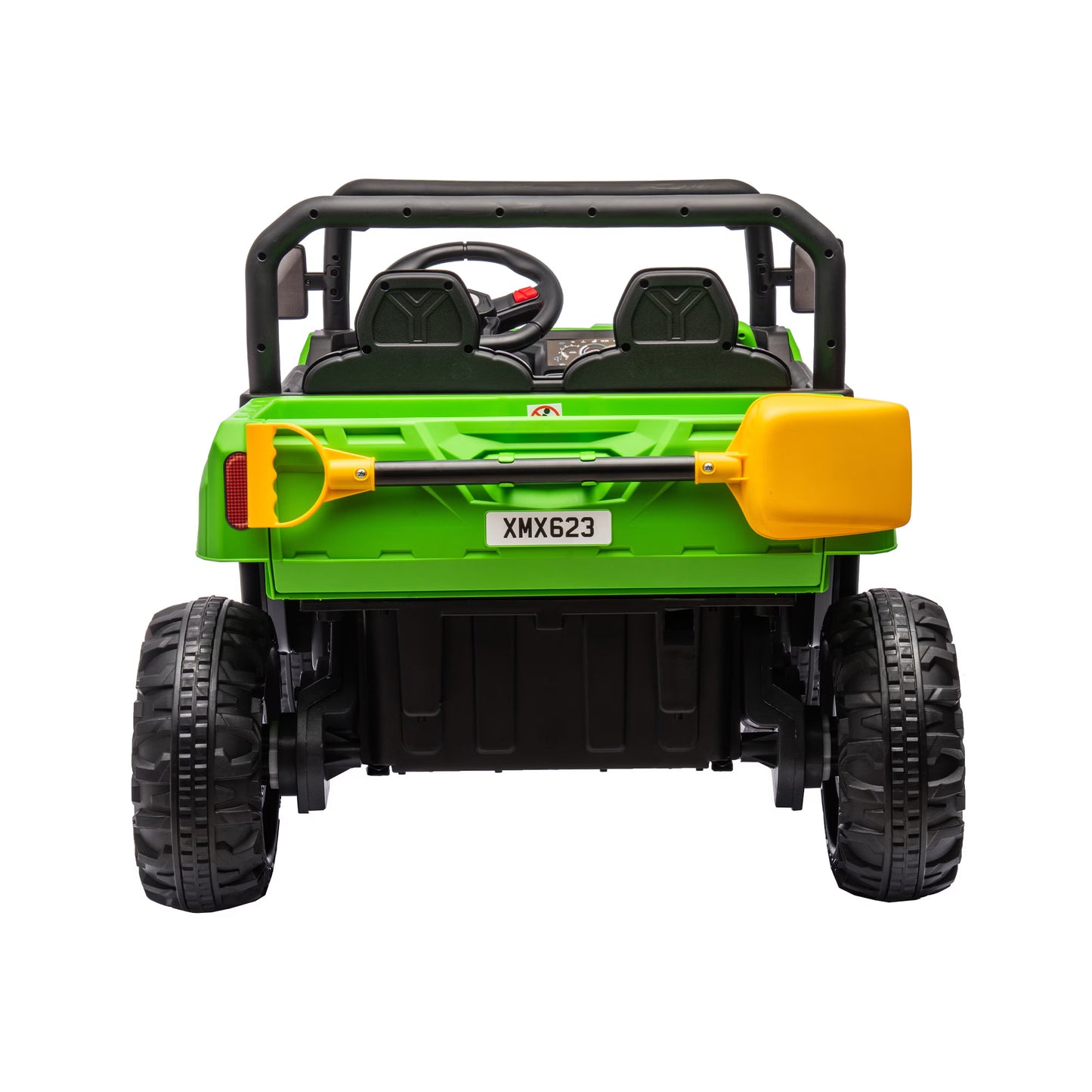 "24V Ride-On UTV Truck for Kids - 2-Seater Electric Dump Truck with 2x200W Motors, Remote Control, Dump Bed, Shovel, Non-Slip Tires, and Durable Design for Boys and Girls – Perfect Outdoor Adventure Vehicle"