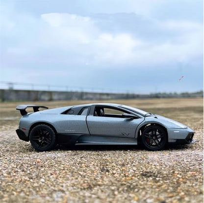 "1:24 Scale Alloy Sports Car Model - Detailed Original Simulation with Opening Doors, Force-Controlled, Static Display Toy for Kids - High-Quality Alloy Construction and Realistic Design"