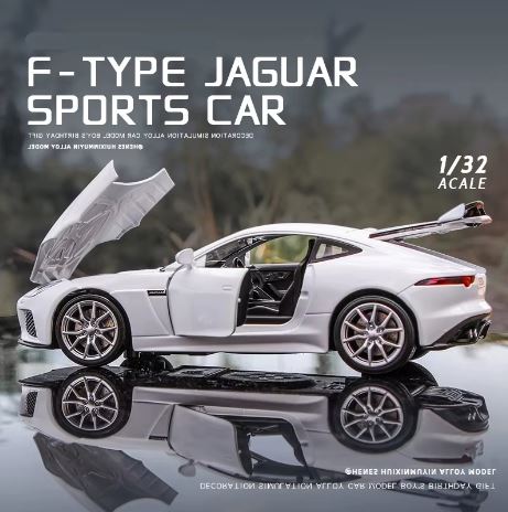 "Realistic JAGUAR F-Type Coupe Simulation Alloy Car Model for Adults – Premium Collectible, Highly Detailed, Die-Cast Replica for Car Enthusiasts and Model Collectors, Perfect for Display or Customization"