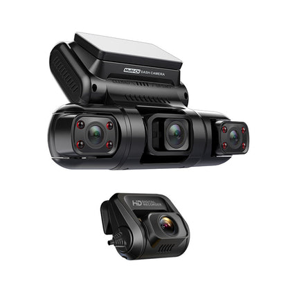 "360° 4-Channel Dash Cam | Front, Rear, Inside, Left & Right | GPS, WIFI, HD Night Vision, Ultra Wide-Angle, Full Car Coverage, 24/7 Parking Mode, No Blind Spots"