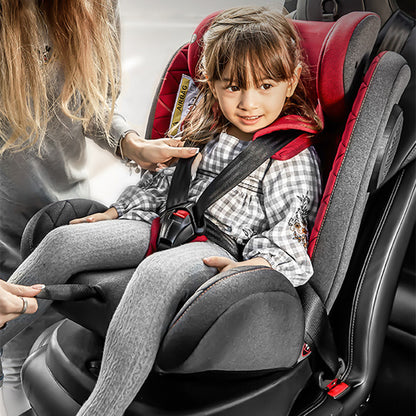 "Portable Car Seat with Rotating Child Safety Feature – Designed for Comfort and Safety, This Seat Can Sit or Recline, Offering Convenience and Full Protection for Babies and Toddlers During Travel."