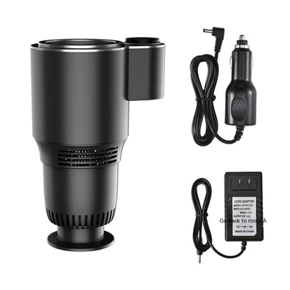 "2-in-1 12V Car Heating and Cooling Mug: Fast Beverage Temperature Control for Coffee, Cans, and Drinks – Auto Drink Warmer & Cooler for Hot and Cold Beverages on the Go"