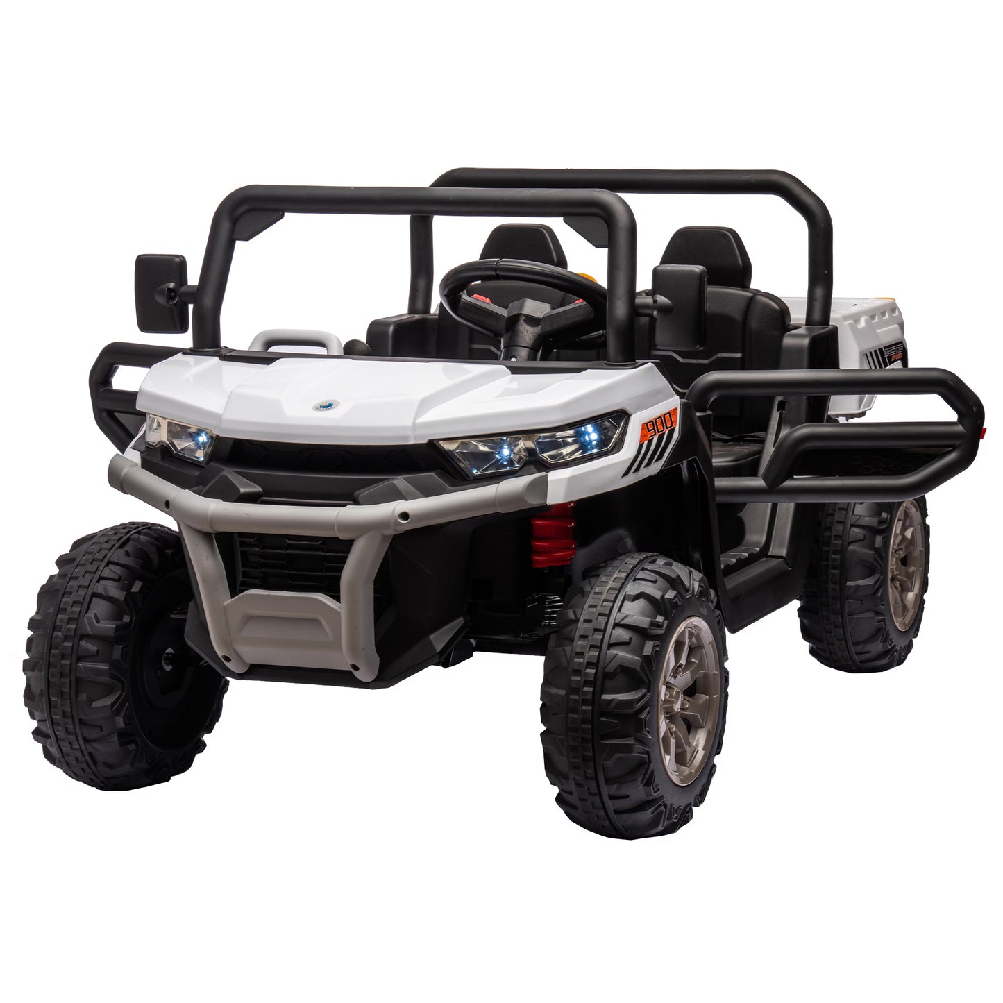 "24V Ride-On UTV Truck for Kids - 2-Seater Electric Dump Truck with 2x200W Motors, Remote Control, Dump Bed, Shovel, Non-Slip Tires, and Durable Design for Boys and Girls – Perfect Outdoor Adventure Vehicle"