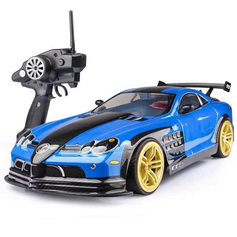 "High-Speed 1/10 All-Wheel-Drive RC Racing Car – 70 km/h, Off-Road 4WD Drift, Double Battery, One-Click Acceleration – Ultimate Remote-Control Toy for Boys"