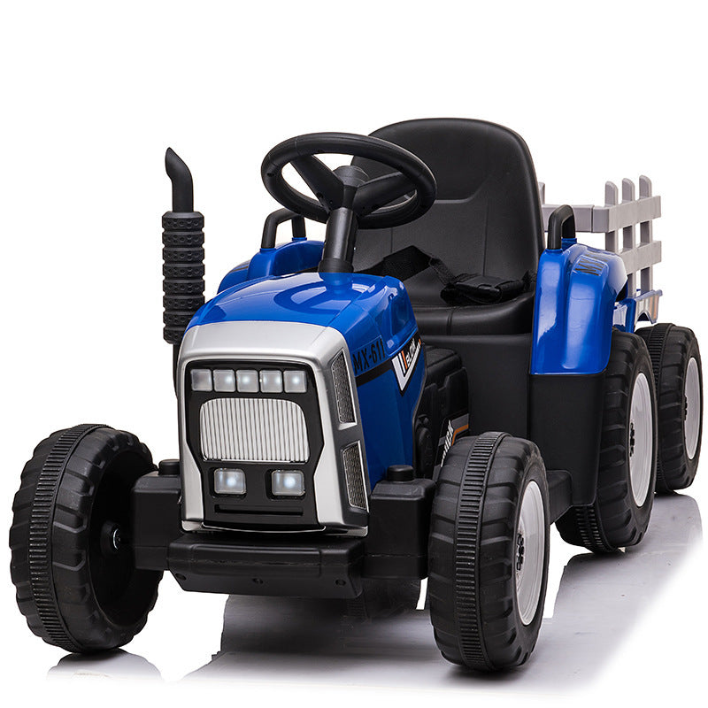 "Children's Electric Tractor Car for Boys and Girls - Four-Wheel Ride-On Toy Car for Babies and Toddlers, Safe and Fun Ride with Seats for Kids and Adults, Perfect for Outdoor Play and Adventures"